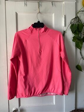 Avia Zip-Front Pullover Sweater - Hot Pink